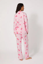 Load image into Gallery viewer, Bedhead Long Sleeve Stretch Jersey PJ Set - Flamingos On Ice