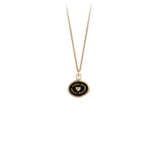 Load image into Gallery viewer, Pyrrha Heart Print 14K Gold Talisman