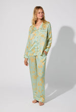 Load image into Gallery viewer, Bedhead Long Sleeve Silk Satin PJ Set - Royal Rose