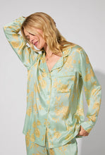 Load image into Gallery viewer, Bedhead Long Sleeve Silk Satin PJ Set - Royal Rose