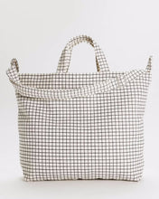 Load image into Gallery viewer, Baggu Horizontal Zip Duck Bag - Natural Grid