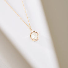 Load image into Gallery viewer, Bluboho Moonstone Diamond Mood Necklace