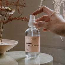 Load image into Gallery viewer, Homecoming Candles Amber + Bitter Orange Home Mist