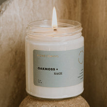Load image into Gallery viewer, Homecoming Candles Oakmoss + Sage Soy Wax Candle