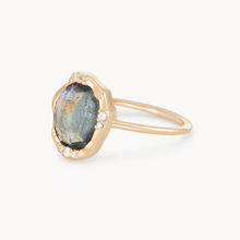 Load image into Gallery viewer, Bluboho Labradorite Diamond Mood Ring