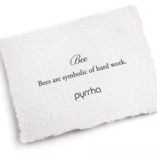 Load image into Gallery viewer, Pyrrha Bee 14K Gold Symbol Charm