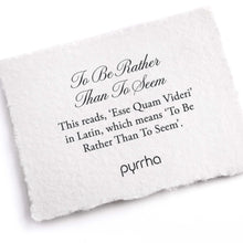 Load image into Gallery viewer, Pyrrha To Be Rather Than To Seem Poesy Ring