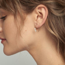 Load image into Gallery viewer, Poppy Finch Triple Baby Pearl Circle Earrings