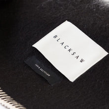 Load image into Gallery viewer, Blacksaw Siempre Blanket - Black with Ivory Stripe