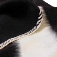 Load image into Gallery viewer, Blacksaw Siempre Blanket - Black with Ivory Stripe
