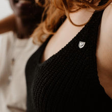 Load image into Gallery viewer, Love Medals Heart Shield Pin