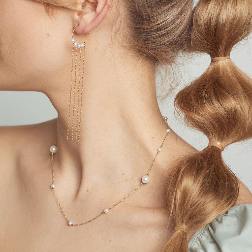 Poppy finch pearl shop necklace
