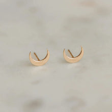 Load image into Gallery viewer, Bluboho Everyday Larger Crescent Moon Earrings