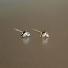 Load image into Gallery viewer, Bluboho Lean on Me Diamond Stud Earrings