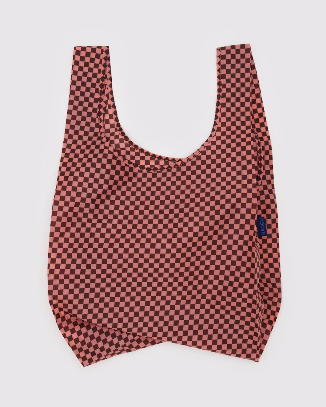 Baggu Standard Reuseable Bag - Pink Brown Check