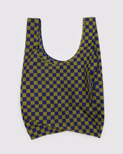 Load image into Gallery viewer, Baggu Standard Reuseable Bag - Pear Navy Check
