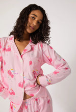 Load image into Gallery viewer, Bedhead Long Sleeve Stretch Jersey PJ Set - Flamingos On Ice
