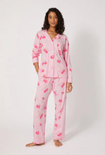 Load image into Gallery viewer, Bedhead Long Sleeve Stretch Jersey PJ Set - Flamingos On Ice
