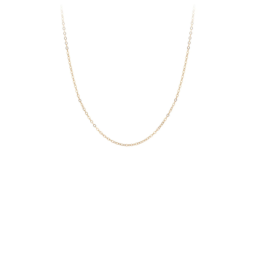 Pyrrha 14K Gold Extra Light Flat Oval Chain