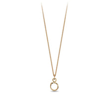 Load image into Gallery viewer, Pyrrha Ouroboros 14K Gold Symbol Charm Necklace
