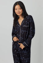 Load image into Gallery viewer, Bedhead Celestial Snoopy Long Sleeve Classic Stretch Jersey PJ Set
