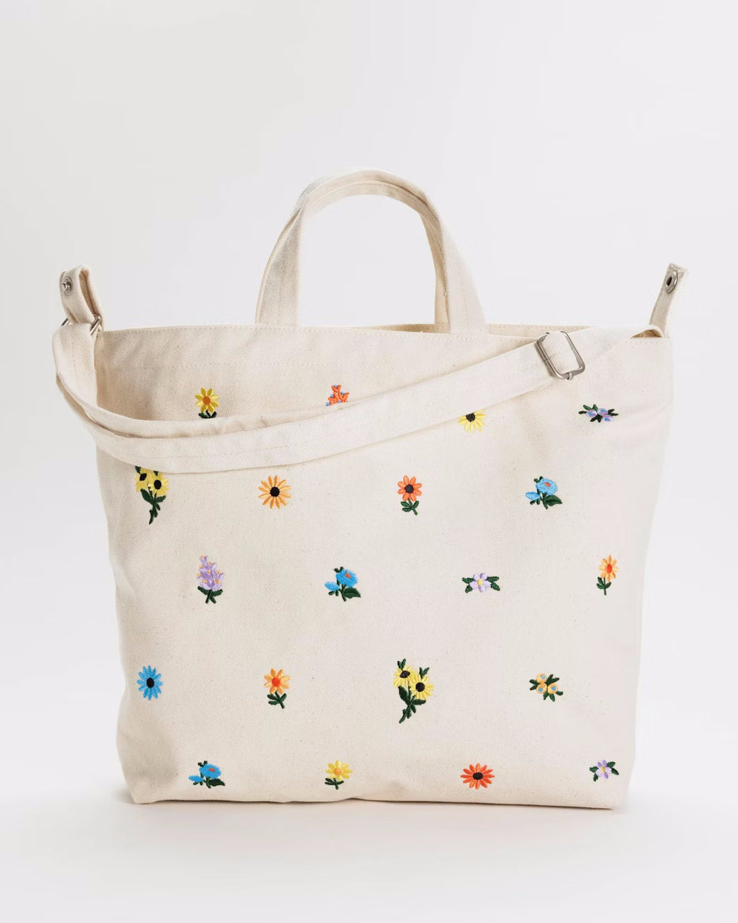 Baggu Horizontal Zip Duck Bag - Embroidered Ditsy Floral