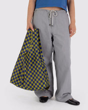 Load image into Gallery viewer, Baggu Standard Reuseable Bag - Pear Navy Check
