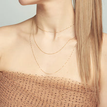 Load image into Gallery viewer, Poppy Finch Petite Oval Shimmer Necklace
