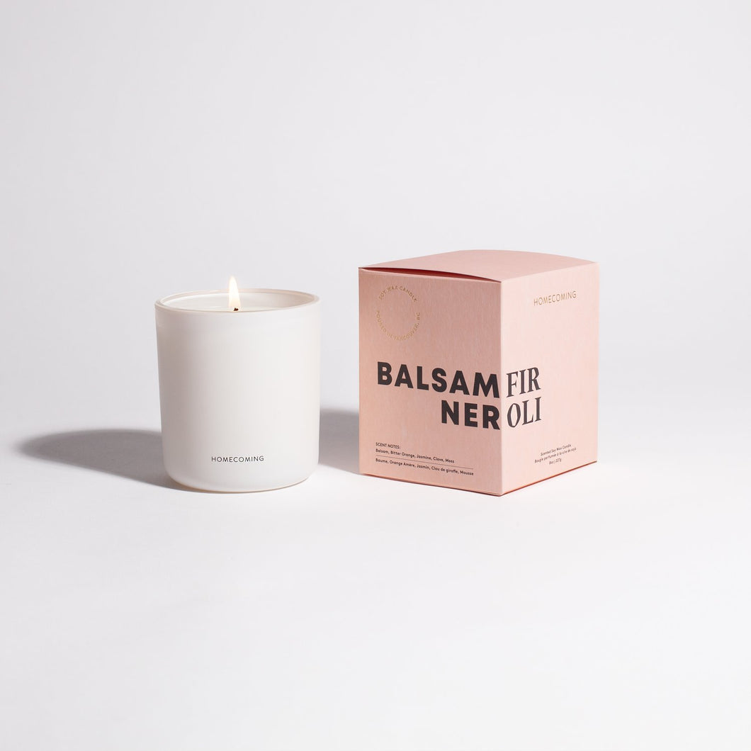 Homecoming Candles Balsam Fir Neroli Soy Wax Candle