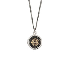 Load image into Gallery viewer, Pyrrha Direction 14K Gold On Silver Talisman
