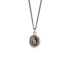 Load image into Gallery viewer, Pyrrha Watch Over Me 14K Gold On Silver Talisman
