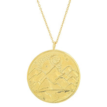 Load image into Gallery viewer, Studio Grun Mountain Token Necklace
