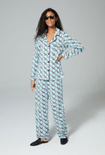 Load image into Gallery viewer, Bedhead X Trina Turk Hounds Long Sleeve Classic Stretch Jersey PJ Set
