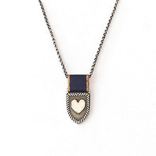 Load image into Gallery viewer, Love Medals Heart Shield Necklace
