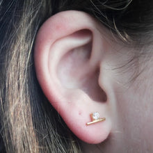 Load image into Gallery viewer, Little Gold Gravity Stud Earrings
