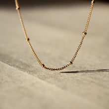 Load image into Gallery viewer, Little Gold Satellite Chain Necklace
