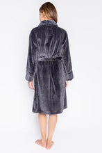 Load image into Gallery viewer, P. J. Salvage Luxe Plush Robe Charcoal

