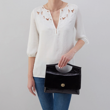 Load image into Gallery viewer, Hobo Mila Clutch Black
