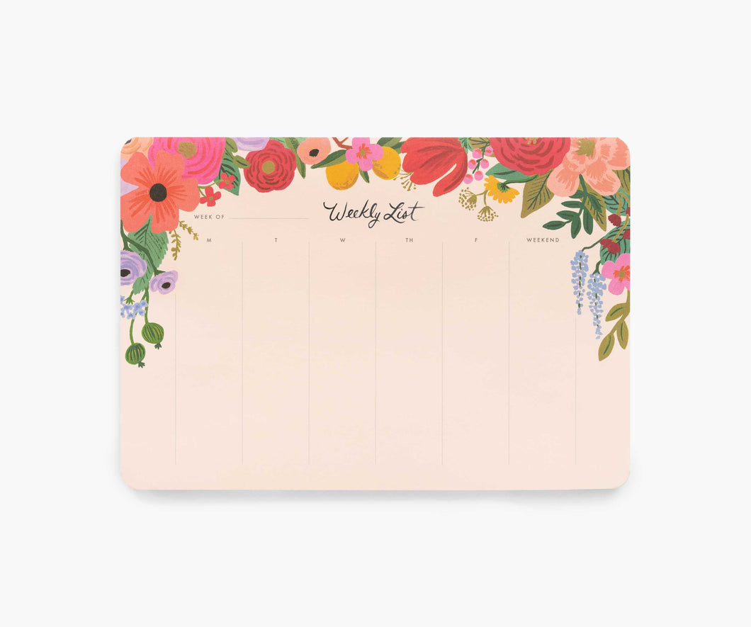 Rifle Paper Co. Garden Party Weekly Desk Pad