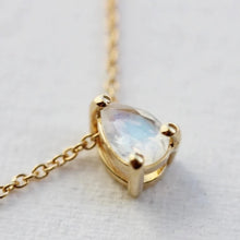 Load image into Gallery viewer, Little Gold Moonstone Trouvaille Necklace
