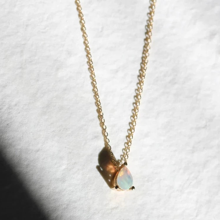 Little Gold Moonstone Trouvaille Necklace