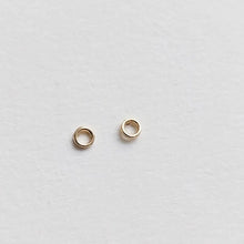 Load image into Gallery viewer, Little Gold Tiniest O Stud Earrings
