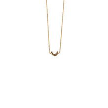 Load image into Gallery viewer, Pyrrha Crescent Moon 14K Gold Symbol Charm Necklace
