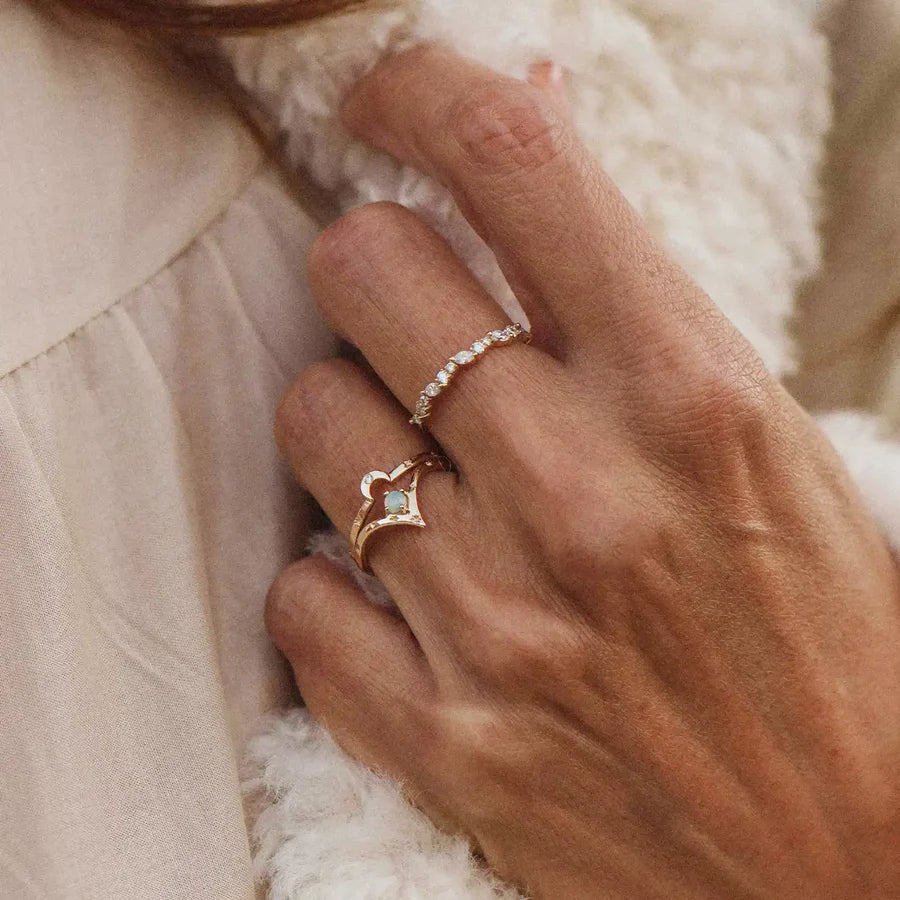 Bluboho Fortuity Crescent Moon Ring – Nicholas Randall Oak Bay