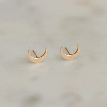 Load image into Gallery viewer, Bluboho Everyday Larger Crescent Moon Earrings
